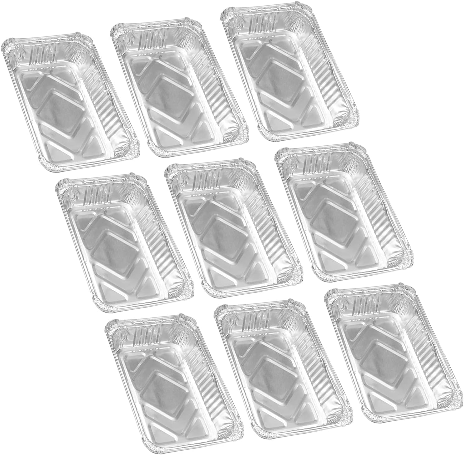 Bettomshin, Aluminum Pans 33 Pack Disposable Foil Pans Cookware Great for Baking, Cooking, Grilling, Serving & Lining Steam Table Trays Chafers
