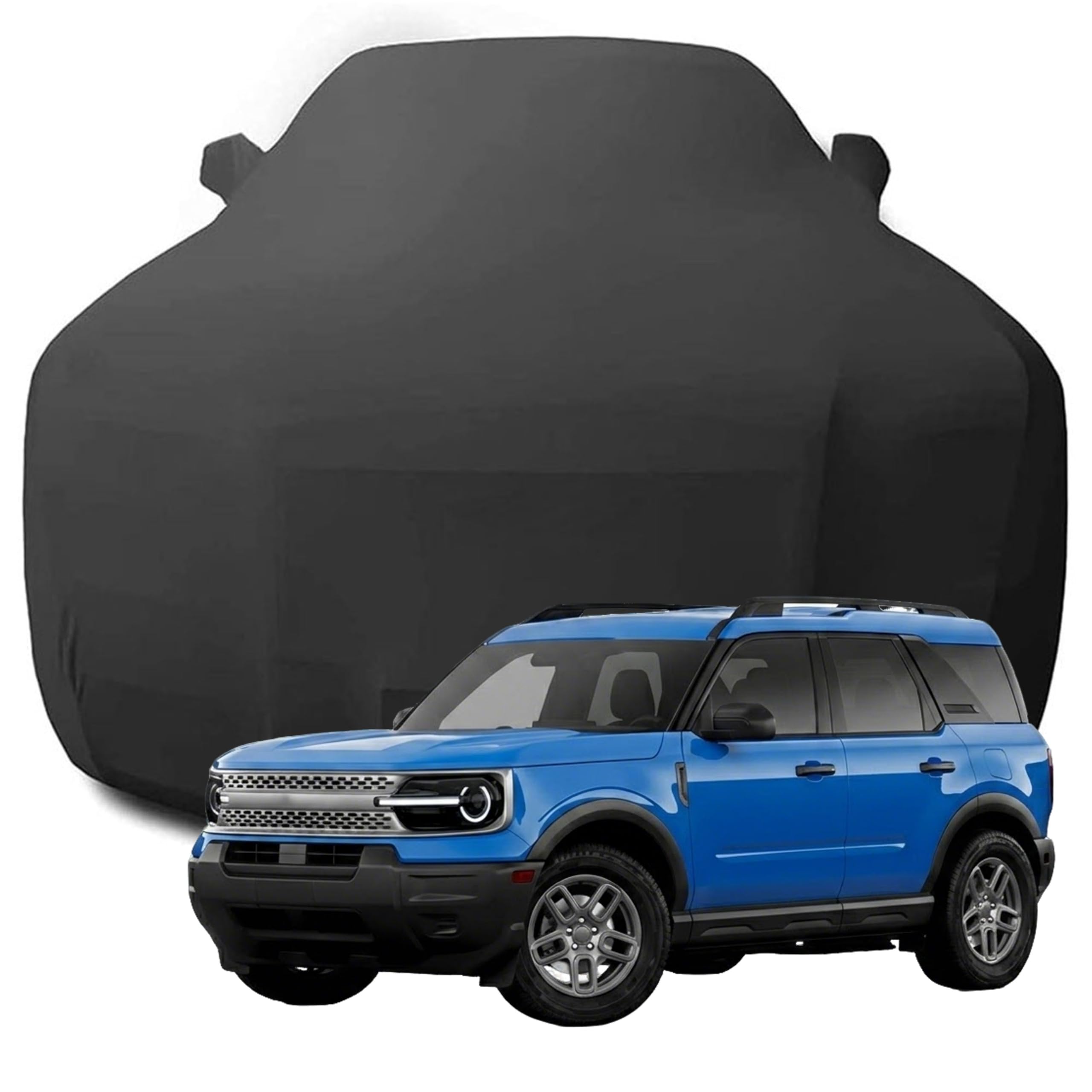 Telo Copriauto per Ford Bronco Sport Big Bend 2024 2025 2026 | Cotone Elasticizzato,Telone Traspirante Protezione dal Sole E dalla Polvere Protezione Copriauto