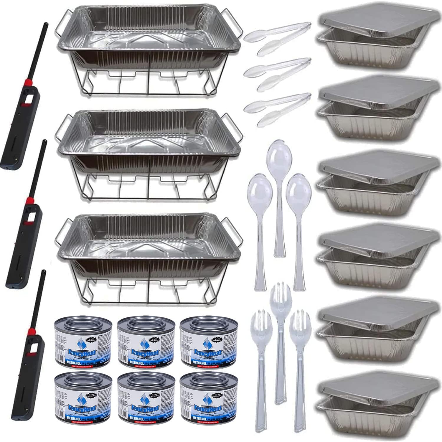 Amazon.com: Chafing Dish Buffet Set Disposable - Chafing Dishes for ...