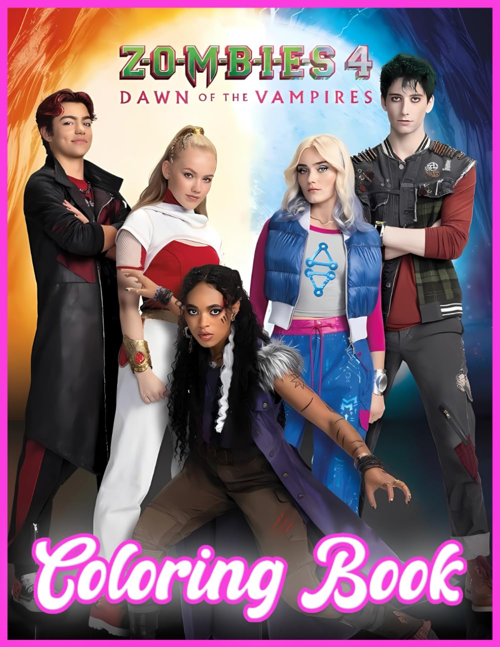 Zombies Town4 Coloring Book: Dawn of the Nightfall Crew A Coloring Adventure Inspired by Dance, Magic & Monster Teens (HORROR BOOKS)