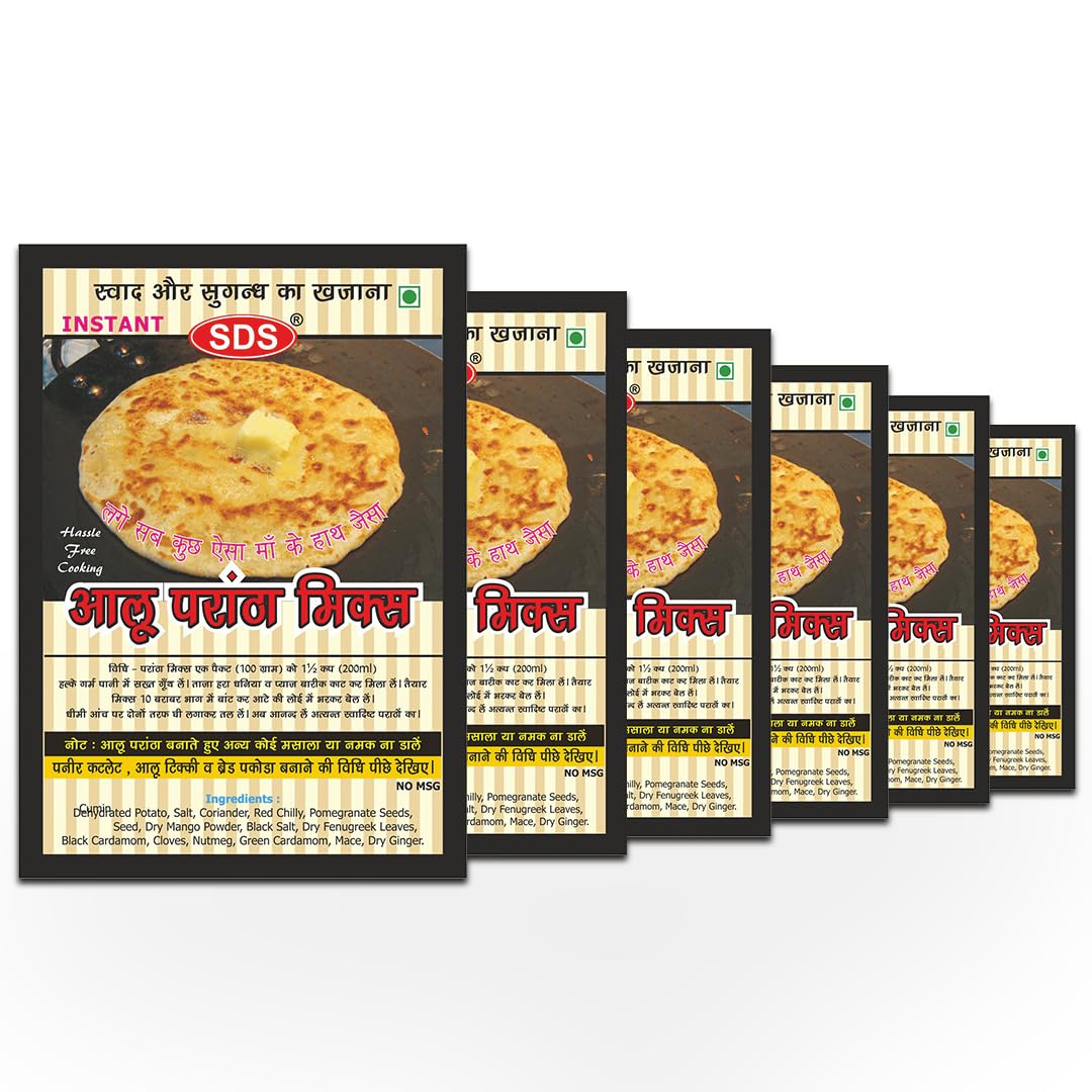 SDS Aloo Prantha Mix: Homemade Goodness in Every Bite - 100g (Pack of 6) (B0CJBNK6DF) Amazon Price History, Amazon Price Tracker