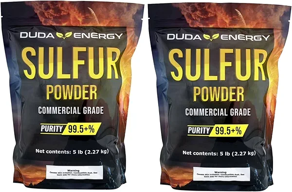 Duda Energy 10 lb Yellow Sulfur Powder Fertilizer, Commercial Grade, Elemental