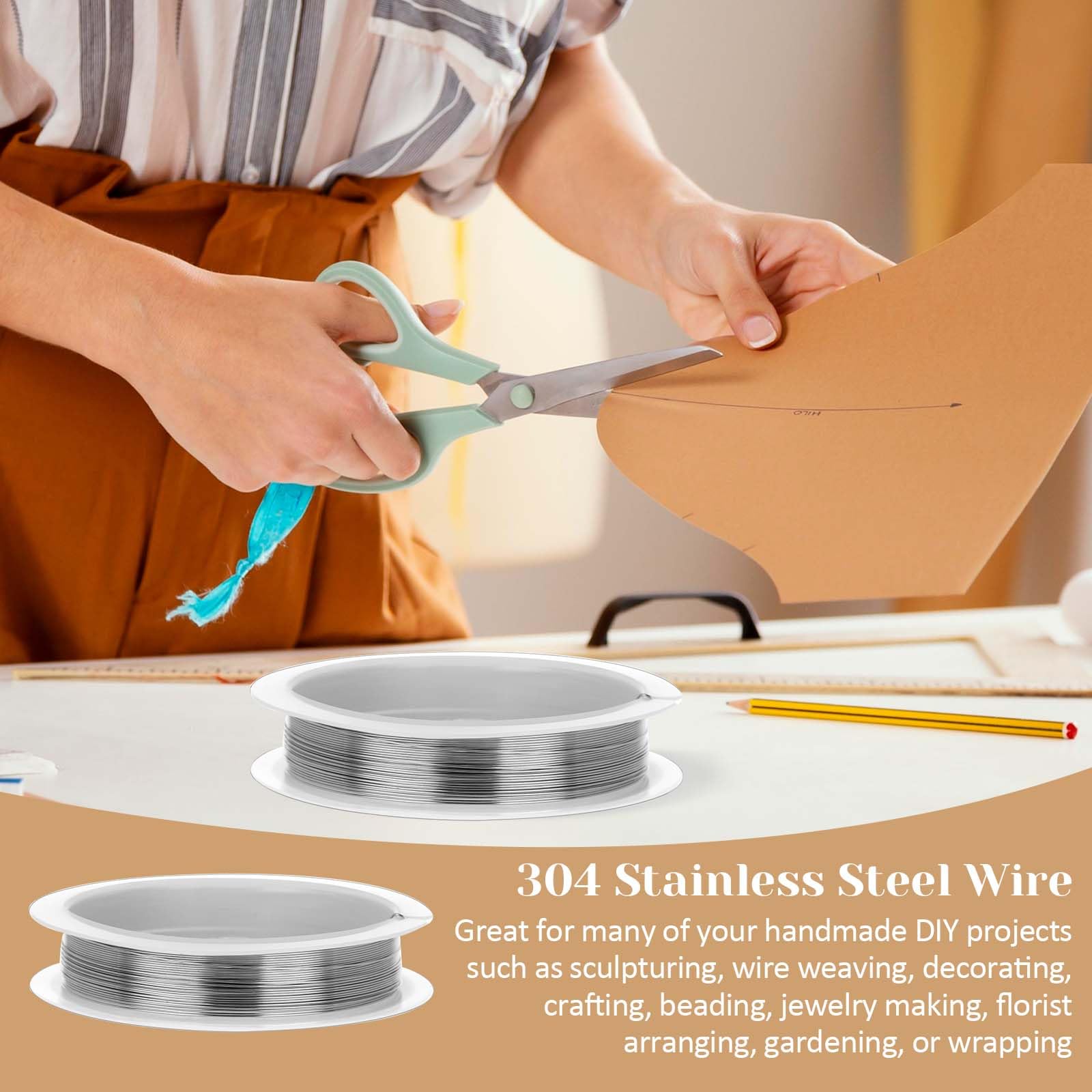 Filo Alluminio 0.4mm - 3 Rotoli Da 10m Per Fai Da Te E Gioielli - Foto 9