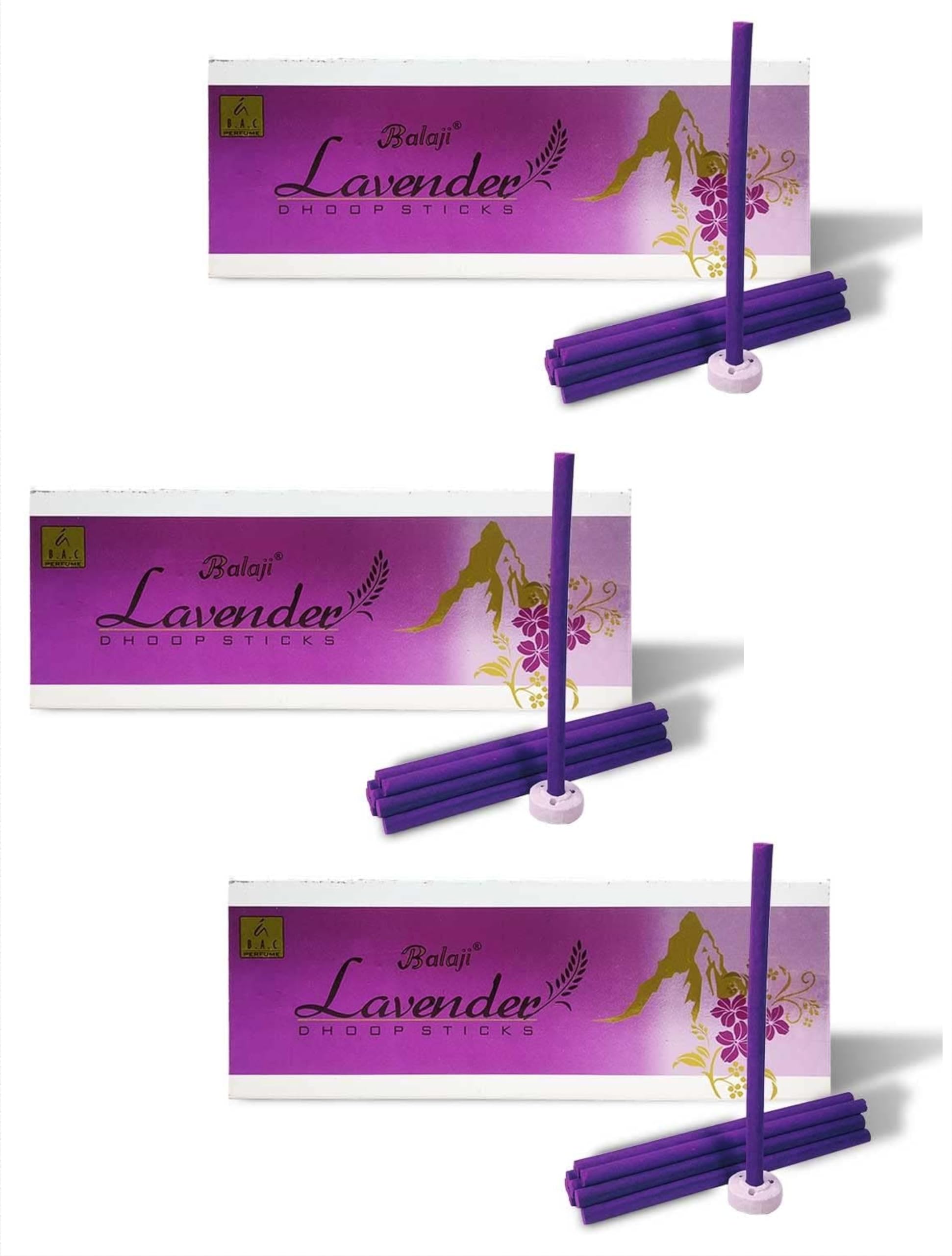 Balaji Lavender Long Dhoop Sticks Combo Pack (1 Pack = 3 Packet) (75 Gram Each Packet) (Total – 30 Sticks) Per Sticks Lenth – 15 cm with Lavender Fragrance (Lavender Wood) (B0CPVRZVGL) Amazon Price History, Amazon Price Tracker