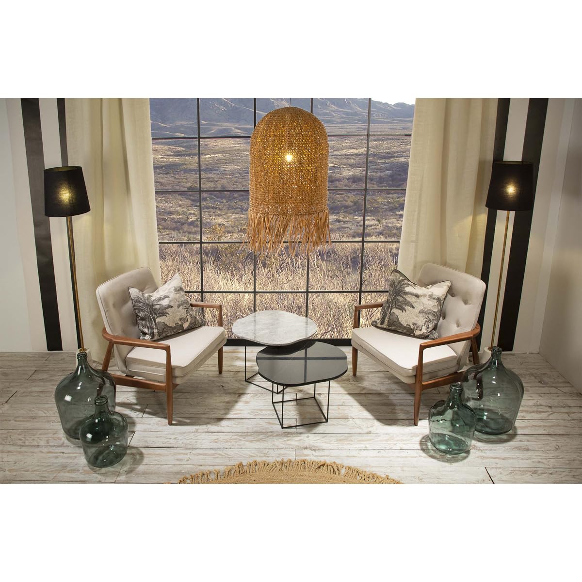 JARRON 27X27X42 CRISTAL VERDE