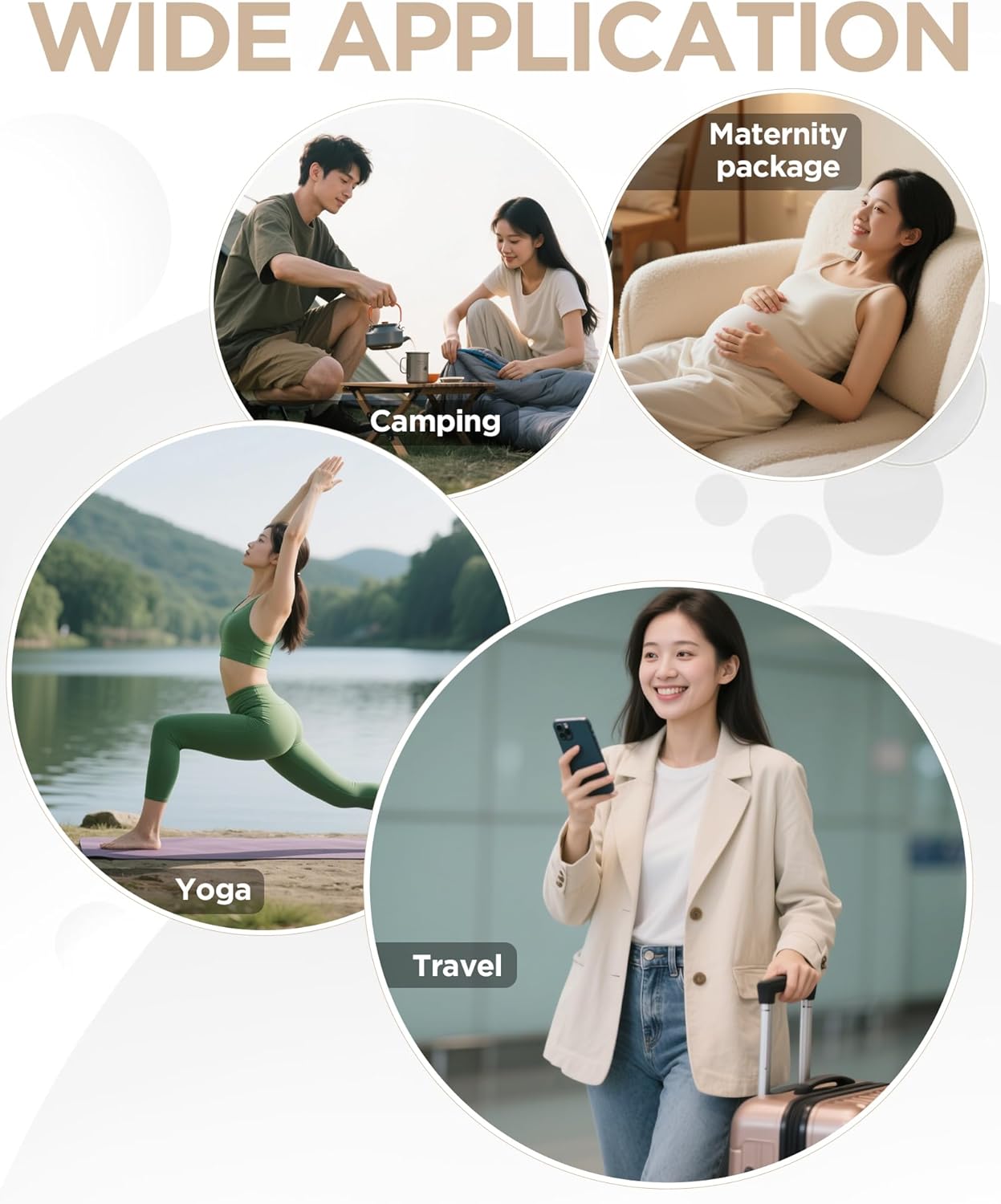 Oeihuivt Weekender Bags for Women - 21 Inch Large Travel Duffel Bag 2-Piece Set with Shoe Compartment, Heavy-Duty Canvas Leather Carry On Overnight Tote - Image 7