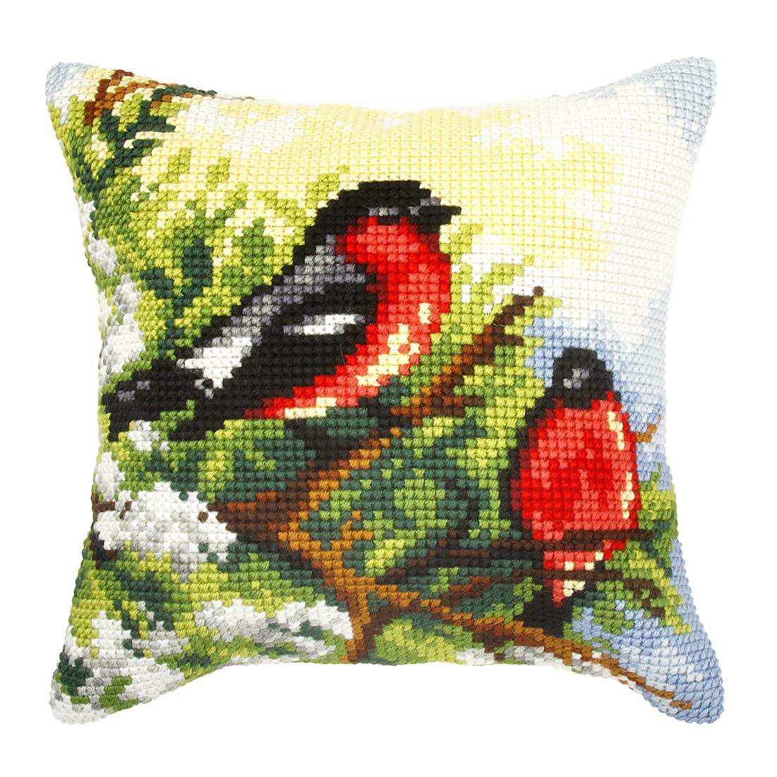 B&Q -  Cushion BullfinchesCross Stitch Kit: Cushion: Large: BullfinchesOrchidea