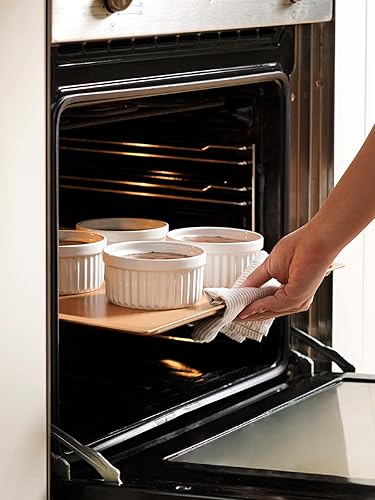 Vista 6 de LE TAUCI - Juego de 6 ramekins de 4 onzas para suflé, salsas de inmersión, pudín, set de 6