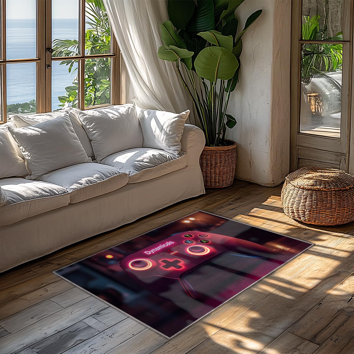 Tapis de manette de jeu 120x160cm idéal pour décorer une chambre de gamer ado