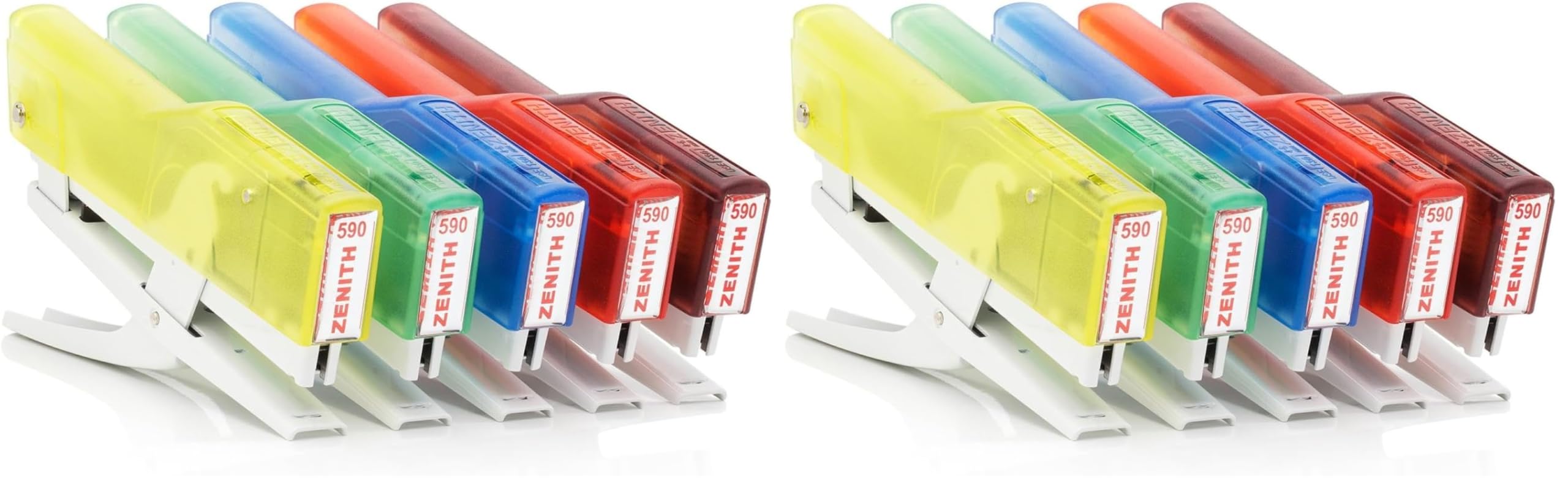 ZENITH 590 FUN cucitrice a pinza colore Verde/trasparente (Confezione da 2)
