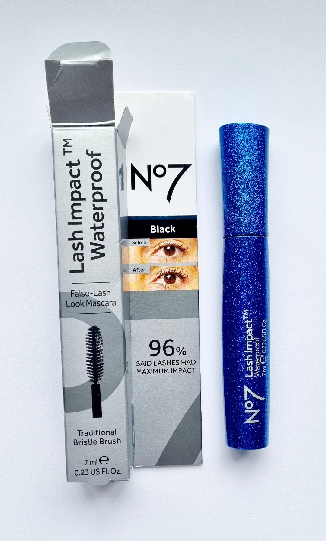 No7 Lash Impact Waterproof - NERO - 7ml - confezione aggiornata