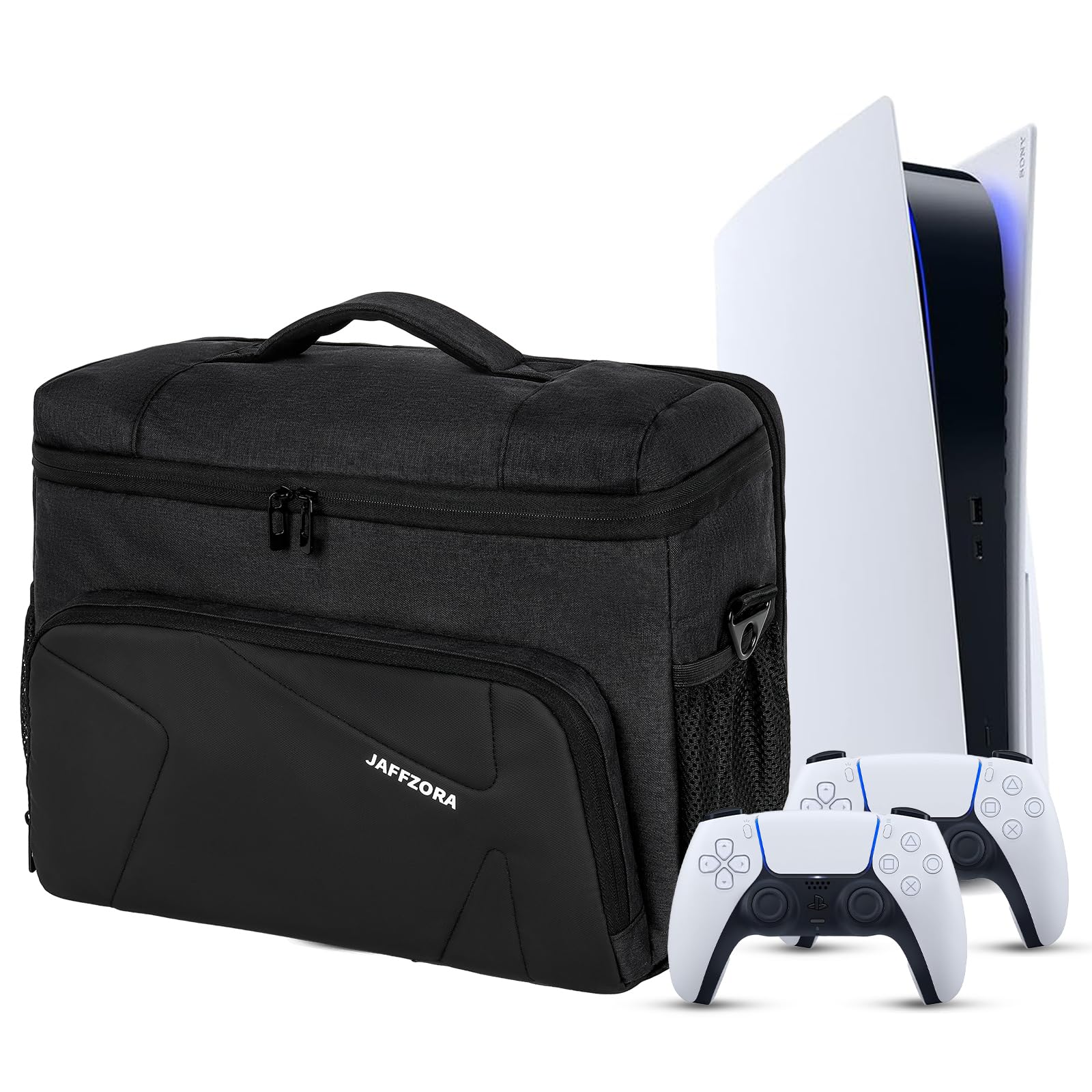 Jaffzora Carrying Case Fits for PS5 PS5 Pro PS5 Slim Travel Bag Compatible with PlayStation 5 Portable Console
