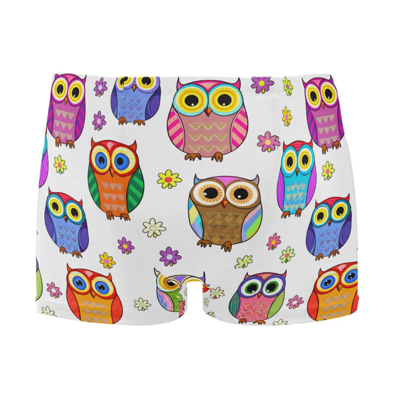 UMIRIKO Cartoon Owls Men Swim Brief Square Leg Swimsuit Swimwear Bathing Suits for Men M 202c1561