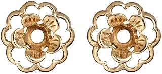 Flower Earring Jackets in Gold Plated