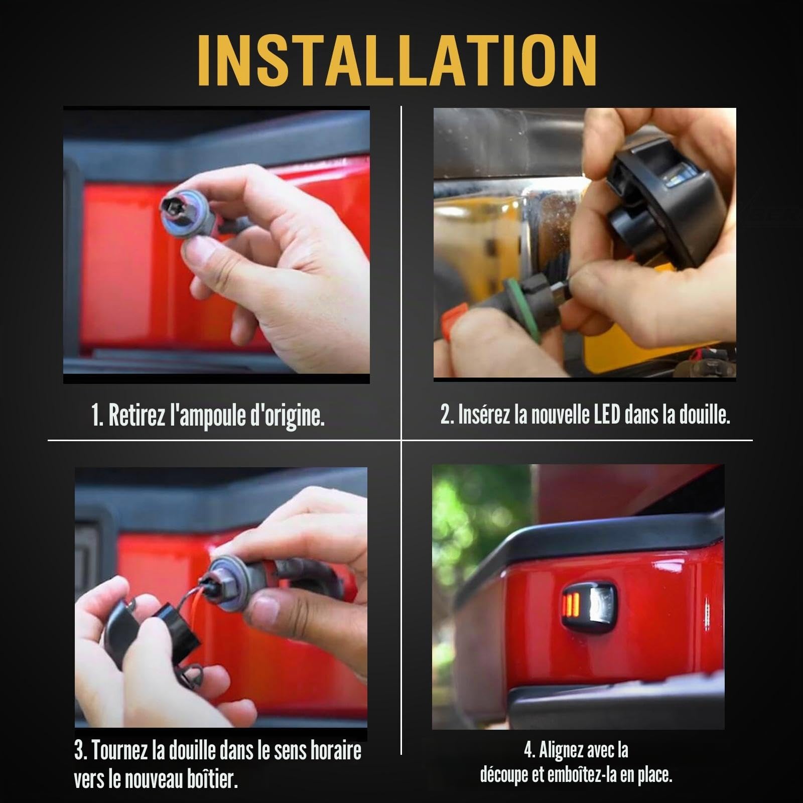 Éclairage de plaque d'immatriculation LED pour Nissan Navara D40 Frontier 2007-2019 Titan Xterra Armada Suzuki Equator avec tube de néon à LED rouge