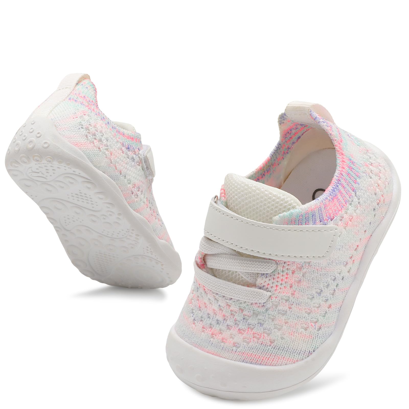 LeIsfIt Baby Boys Girls Shoes First Walking Shoes Infant Sneakers Crib Shoes Lightweight Breathable Shoes Color 12-18 Months