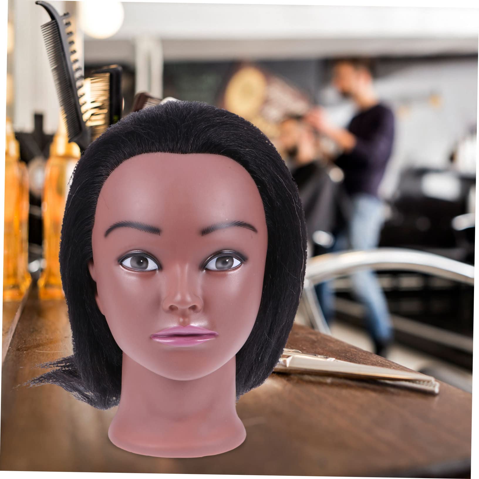 Didiseaon 1set Parrucchiere Per Allenamento Lunghi Manichino Cosmetologia Per Acconciature Scuole e Parrucchieri Inclusa Base