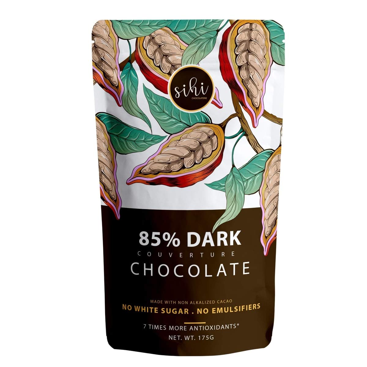 See full amazon price history chart for Sihi Chocolaterie - 85% Dark Organic Couverture Chocolate | No White Sugar and Chemicals | Smooth and Creamy | Best for Baking or Eating | High in antioxidants | Plant Based - 150g (Pack of 1) Sihi Chocolaterie - 85% Dark Organic Couverture Chocolate | No White Sugar and Chemicals | Smooth and Creamy | Best for Baking or Eating | High in antioxidants | Plant Based - 150g (Pack of 1) (B08FCB35YF) Amazon Price History, Amazon Price Tracker