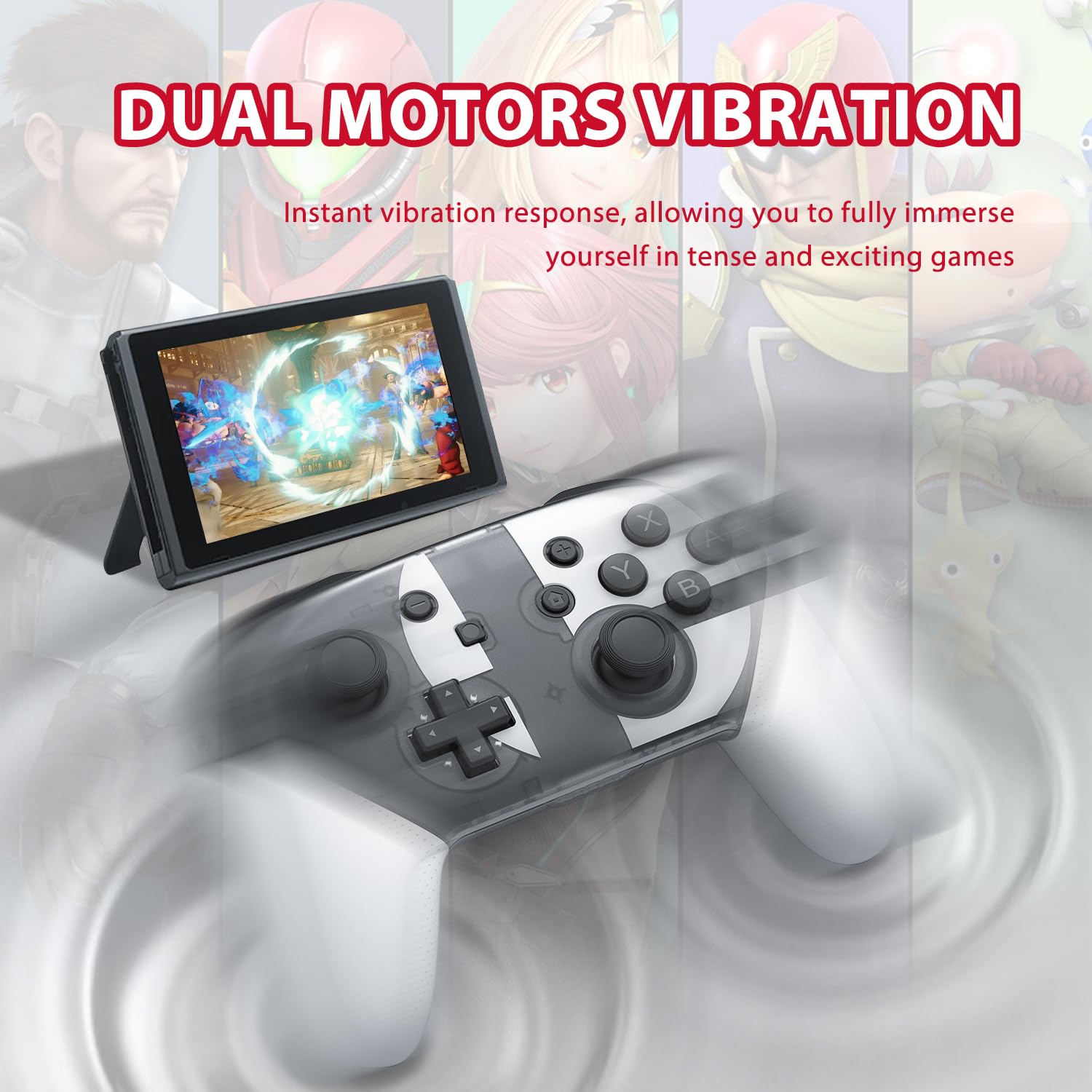 Boconna Wireless Controller, Switch Pro Controller Compatible with