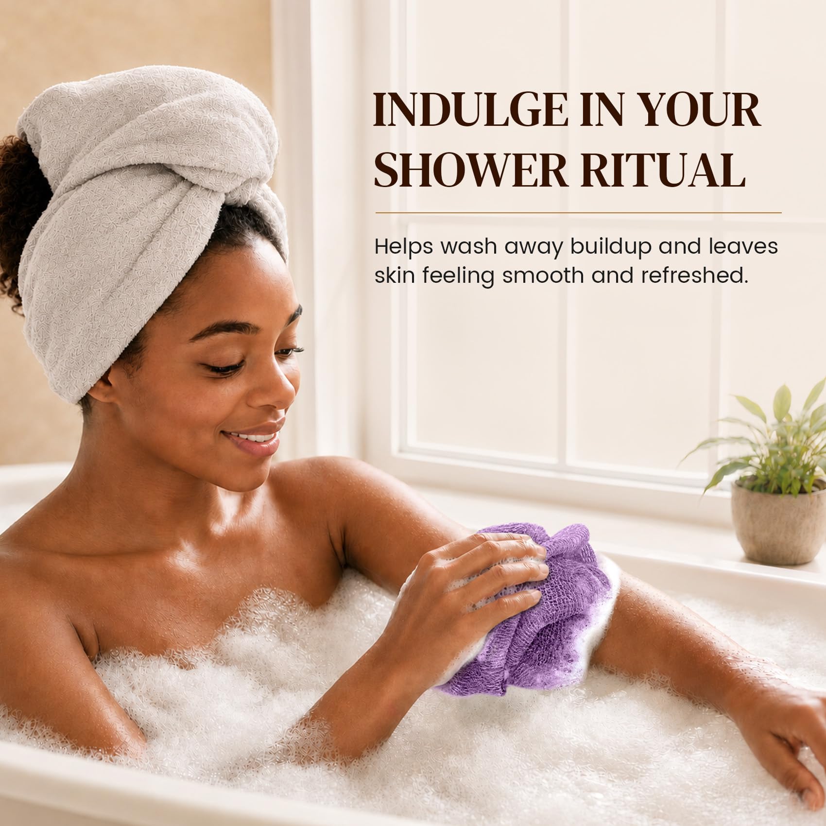 African Net Sponge - Exfoliating Back Scrubber -5