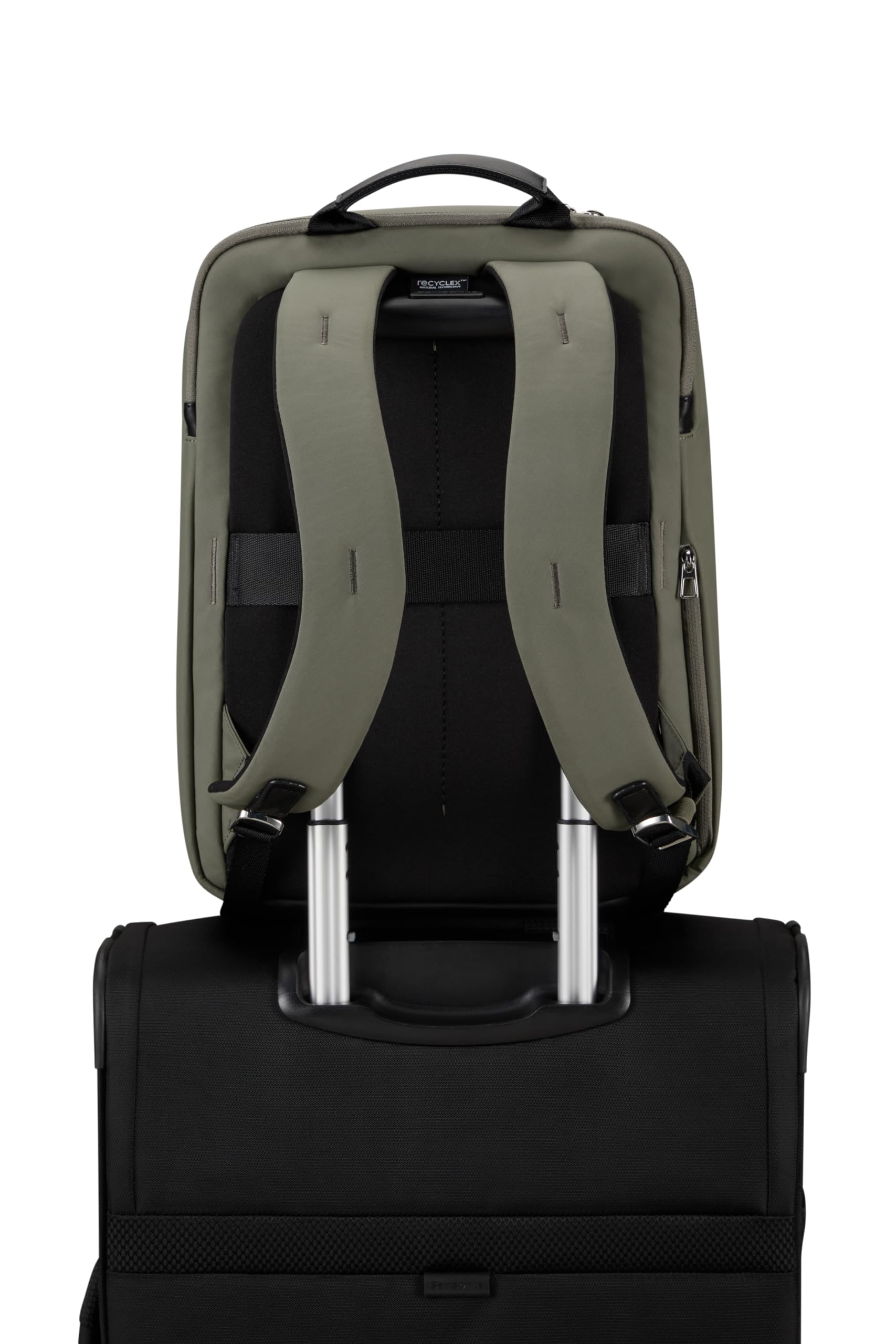 Samsonite w toku - plecak laptopa 14,1 cala, 37,5 cm, 14,5 L, zielony (Oliwkowy zielony)
