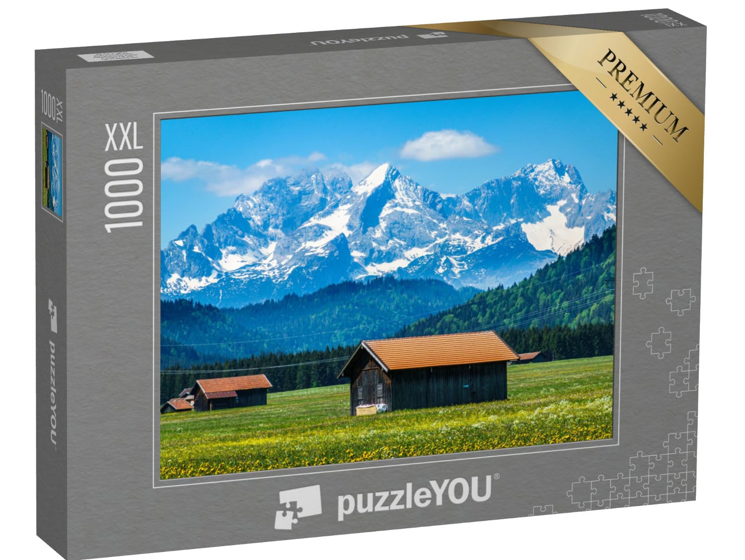 Puzzle 1000 pièces XXL « Paysage du Massif du Wetterstein »