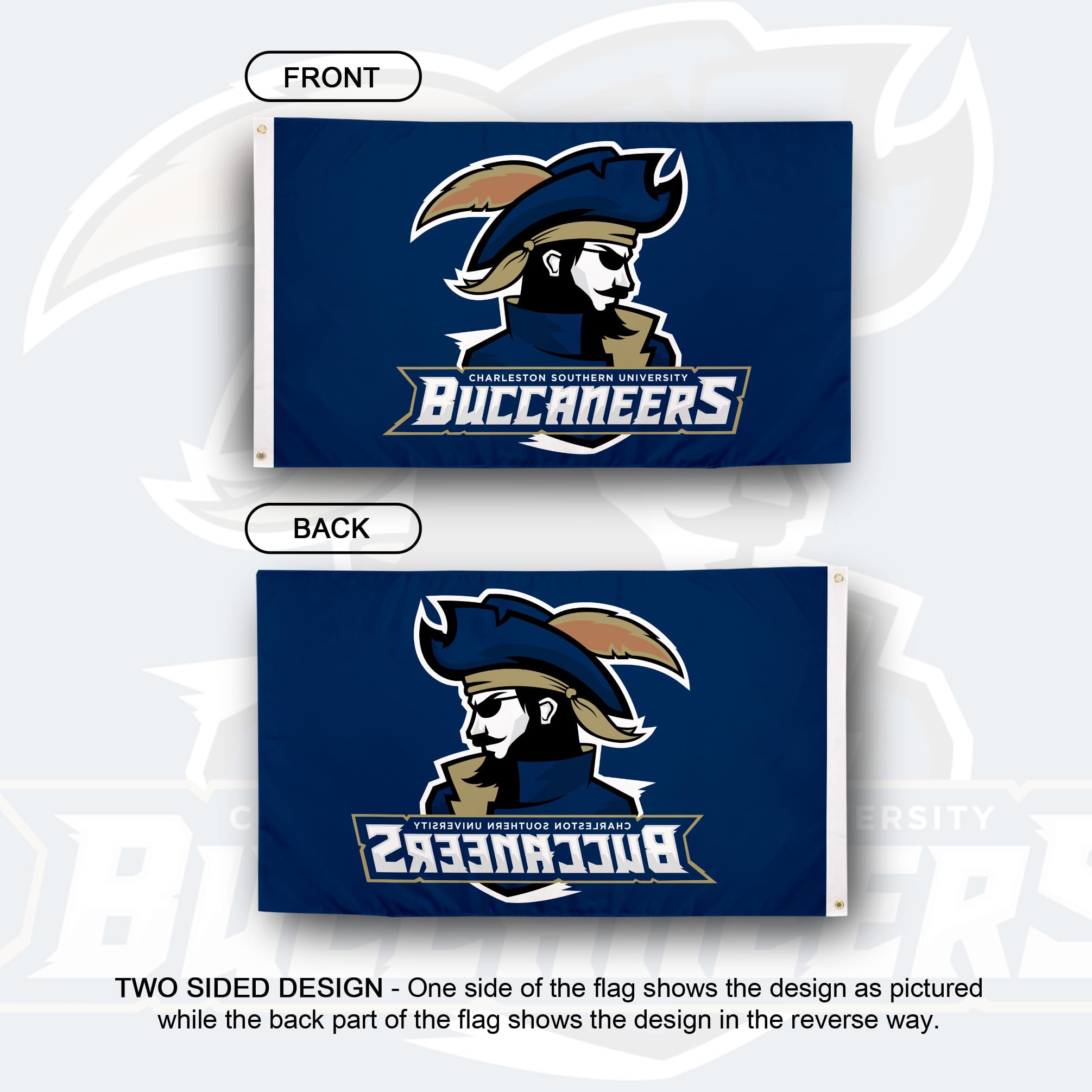Charleston Southern University NCAA Flag - Desert Cactus 3x5 Ft Polyester Indoor/Outdor Banner