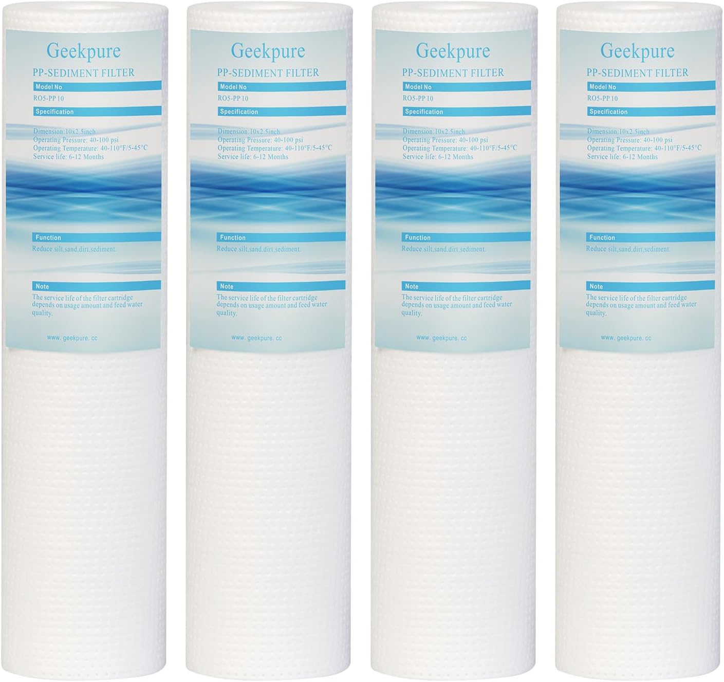 02MB10-20 - FILTRO MB 10 - 20 MCR (MADE IN EU) - MELT BLOWN IN POLIPROPILENE PER I SEDIMENTI