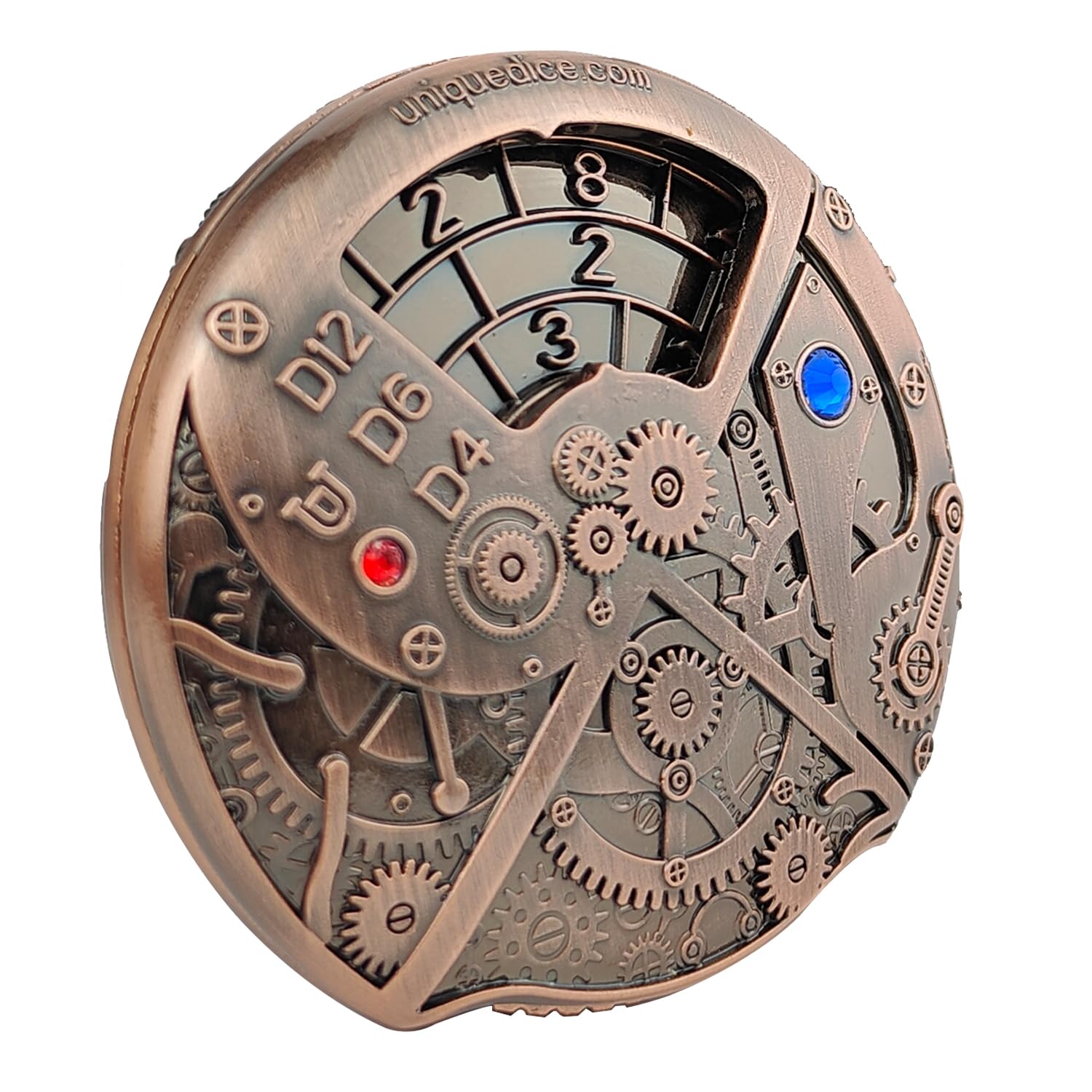 willmove Roulette Dice Spinner, Antique Red Copper, Small - Image 4