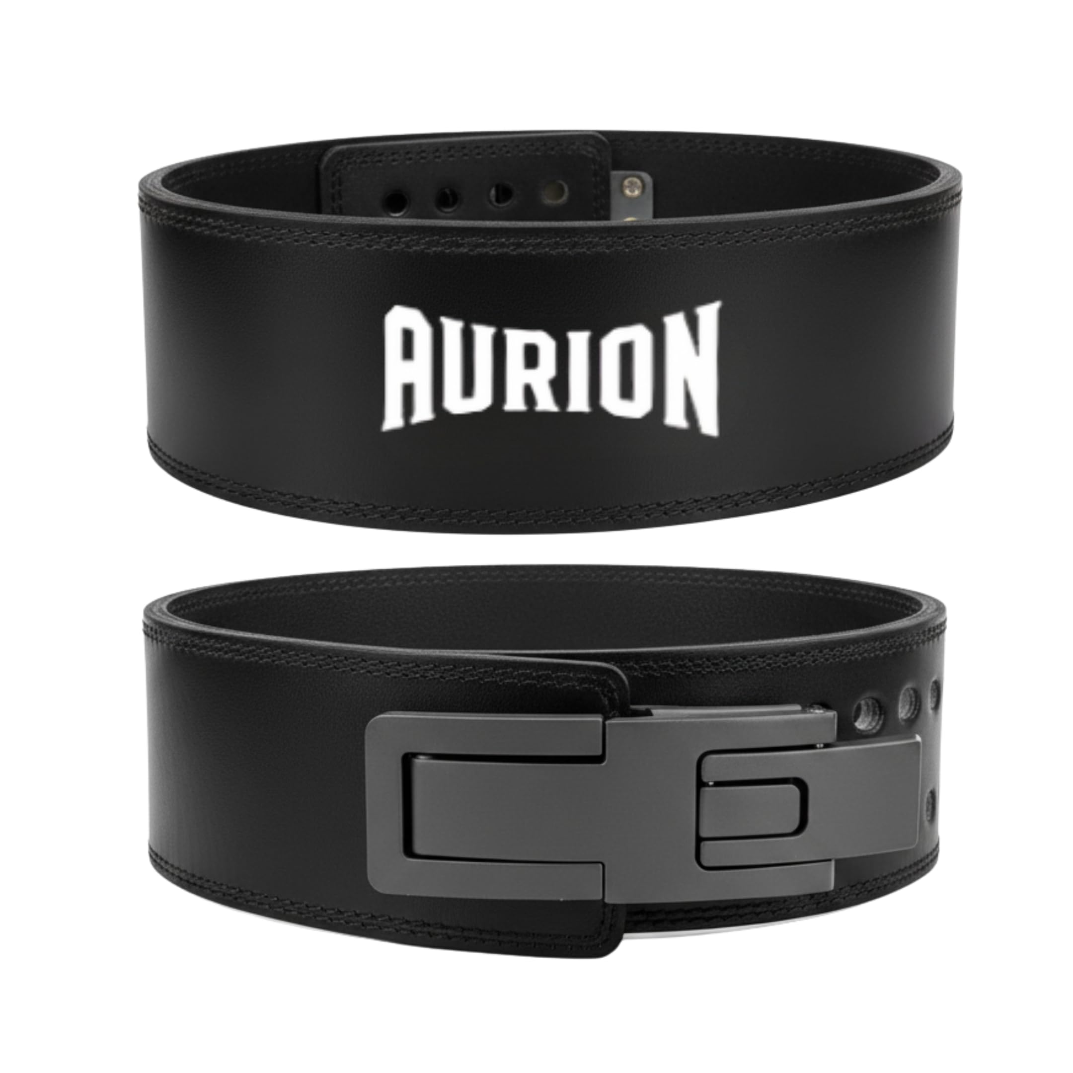 Aurion Adjustable Lever Belt for Weight Lifting, Powerlifting & Deadlifting, Multipurpose Black Gym Belt with Maximum Lower Back Support for Men & Women (Medium)-image-11