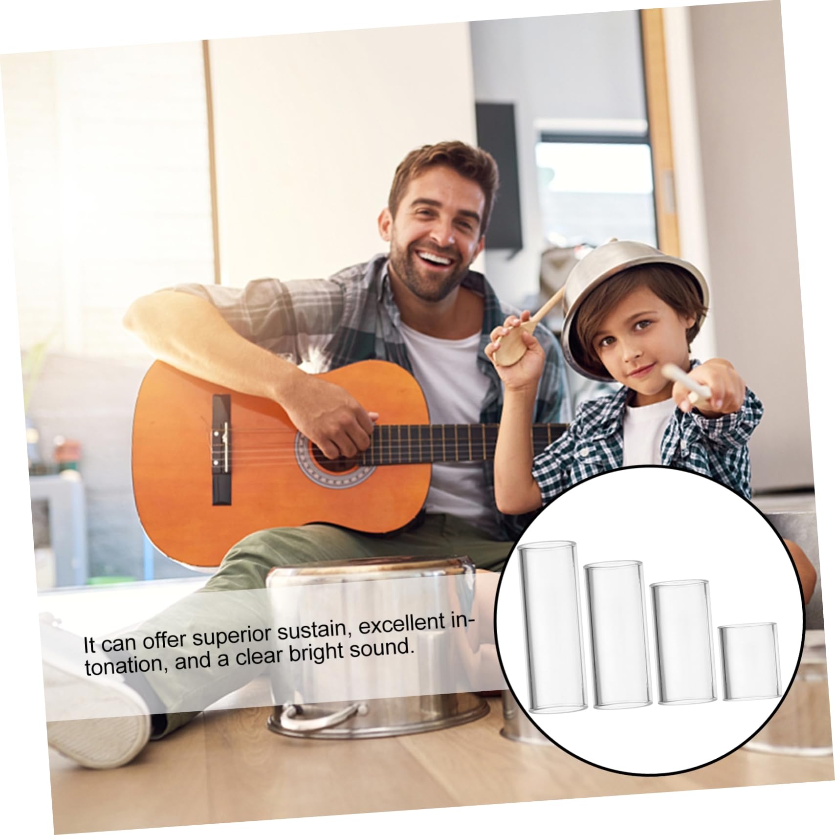 Levemolo Professional Guitar Slide Finger Cover for Slide Bar Enhance Your Playing Experience