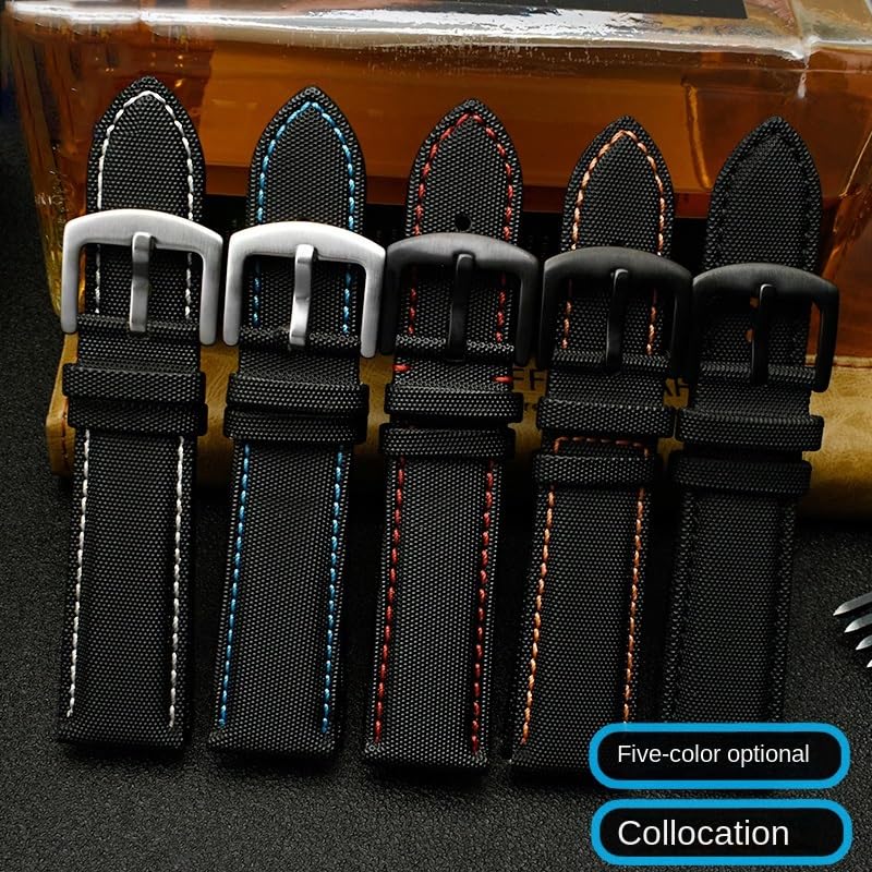 Correa de nylon para BM8475 con hebilla reforzada de acero mate 6