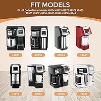 Vista 2 de KEEPOW Cesta reutilizable de café con filtro de café de una sola porción para cafetera Hamilton Beach FlexBrew modelos 49974 49975 49976 49979 49950