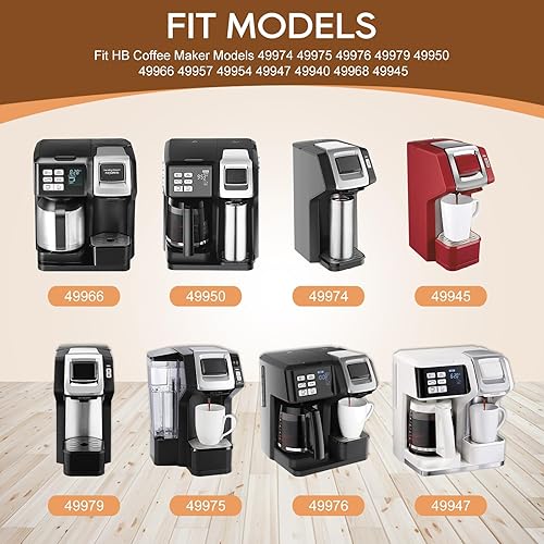 Miniatura 9 de KEEPOW Filtro de café reutilizable para cafetera Hamilton Beach FlexBrew modelos 49974 49975 49976 49979 49979 49950 49966 49957 49954 49947 49940