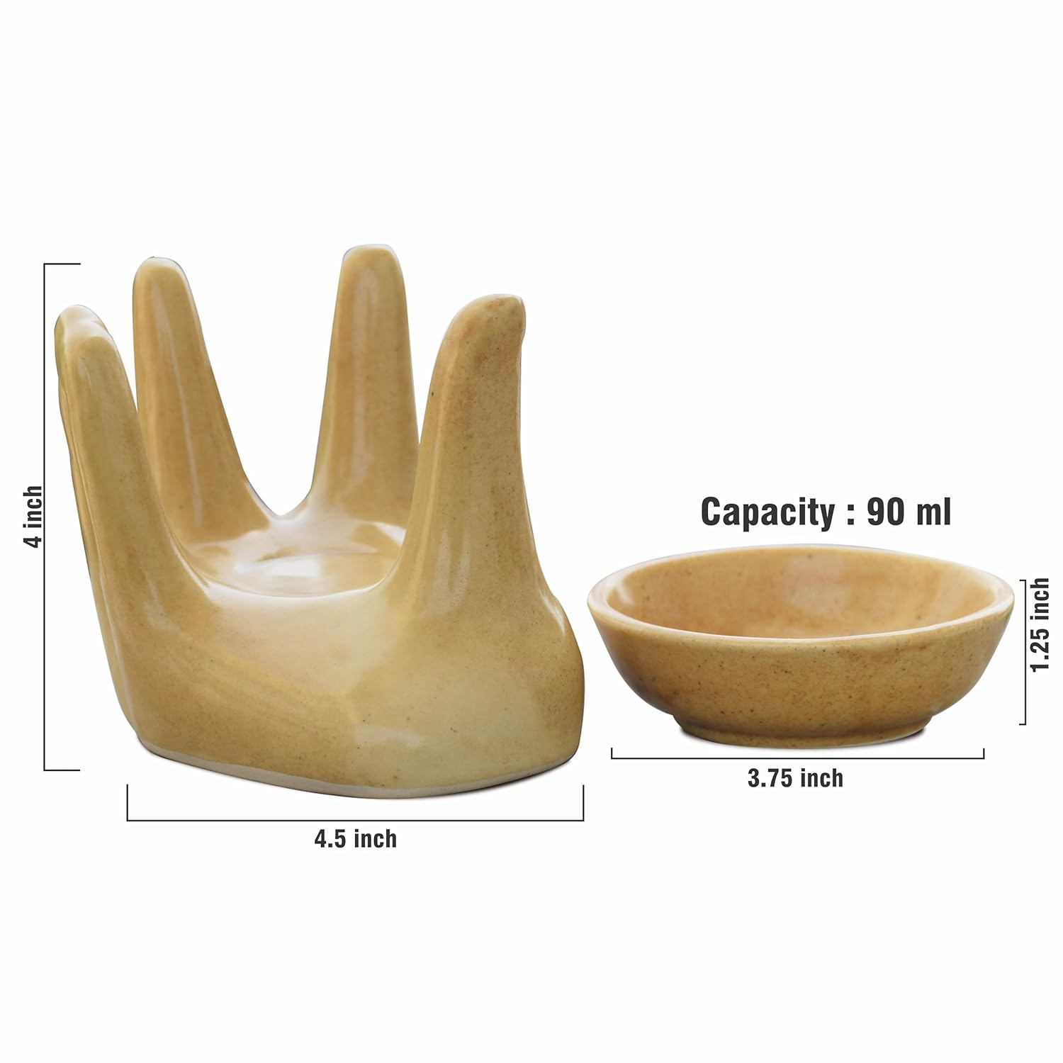 Diwali Sale Pure Source India Oil Burner For Home, Office, With 1 Tea Light Candle, Made By Porcelain (Dotted Brown) 2 Diwali Sale Pure Source India Oil Burner For Home, Office, With 1 Tea Light Candle, Made By Porcelain (Dotted Brown)