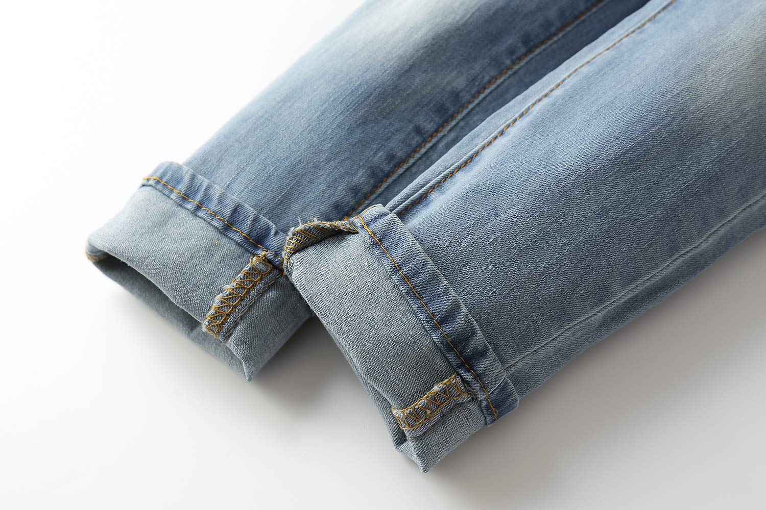 KIDSCOOL SPACE Salopette di Jeans da Ragazzo e Ragazza,Maglione di Jeans Slim Carino da Bambino