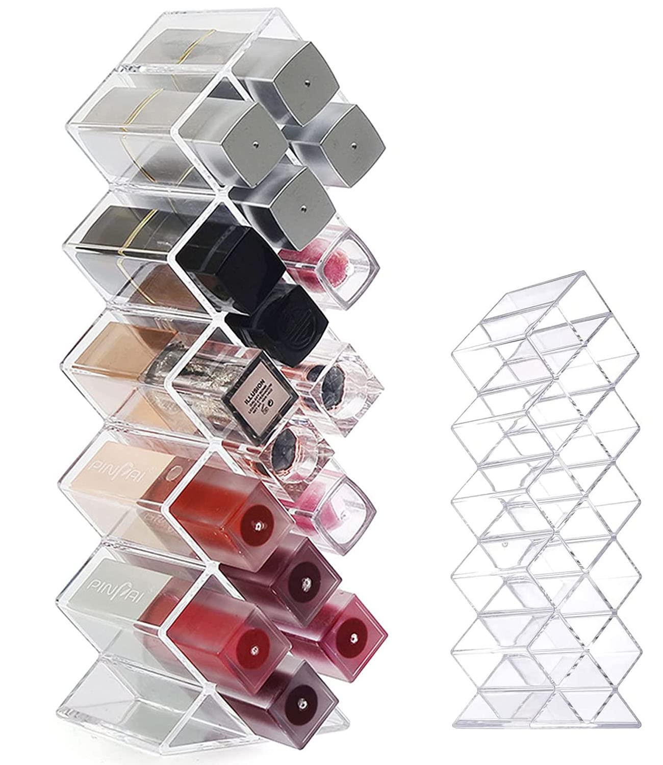 Tang Yuan Lipstick Organizer, Acrylic Lipstick Holder Lipglo