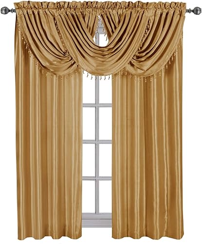 Vista 106 de Royal Hotel Bedding Soho - Cenefa con festón morado, patrón sólido, 35 x 30 pulgadas