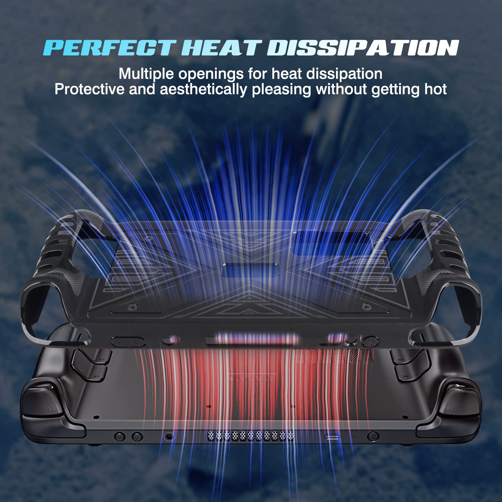 DLseego Coque Compative avec Le Valve Steam Deck Étui de Protection Souple en TPU, Anti-choc, Anti-glisse et Anti-rayure—Noir