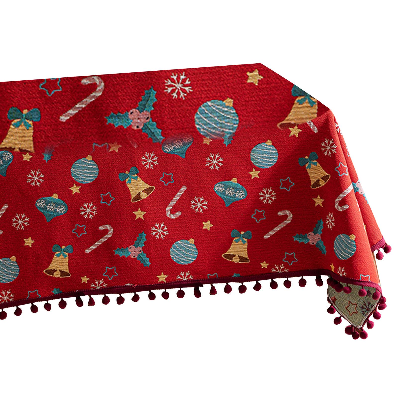 Nappe de table réutilisable et anti-déversement - Plusieurs tailles pour fête de Noël