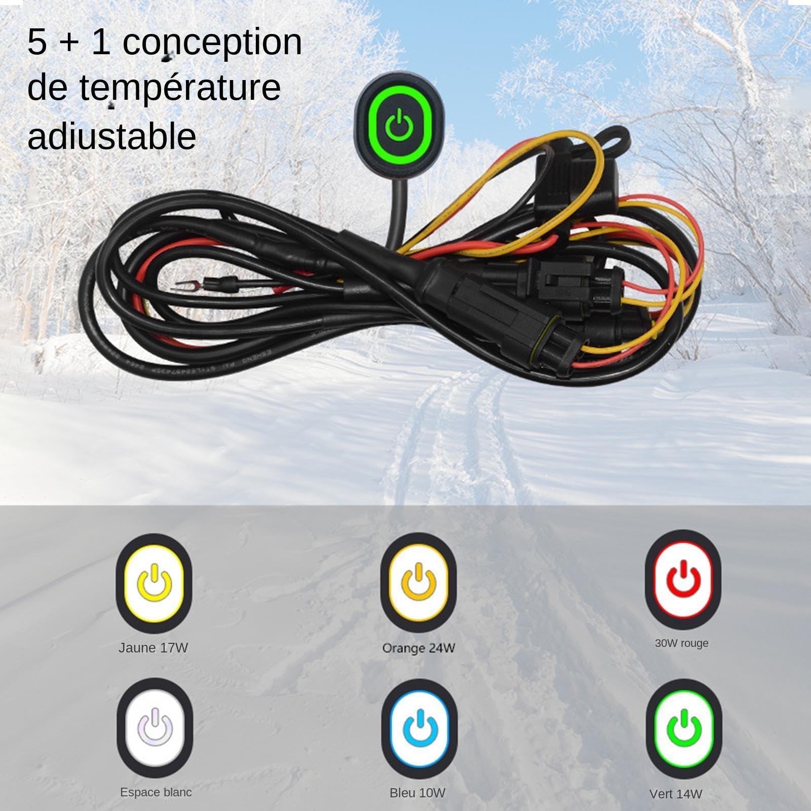 Cuscinetti Riscaldanti Per Manopole Moto Manubri Con Riscaldamento Rapido | Coprimanopole Per Accessori Moto Invernali Scaldamanubrio E Manopole Riscaldate Guida Freddo Attrezzatura