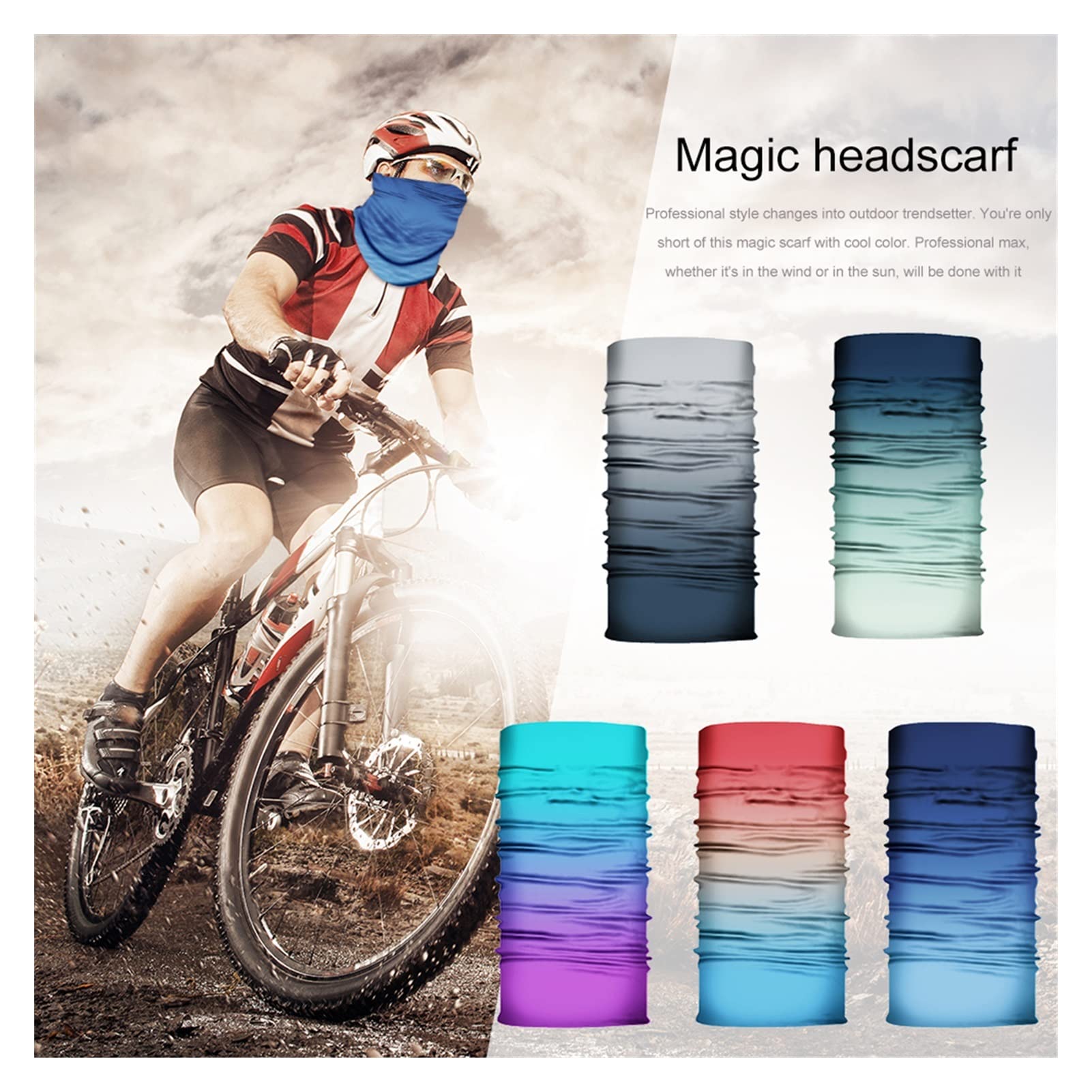 Máscara de Tubo Bufanda Bufanda de pañales Cuello Cuello Diadema Ciclismo Pesca Pesca Balaclava máscara Bufanda Accesorios for Ciclismo al Aire Libre