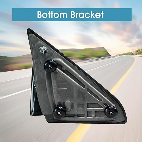 Miniatura 5 de BOOLEE Espejos de remolque compatibles con Dodge Ram 1500 2500 3500 2009-2018 Pickup Truck Espejo de cristal ajustable manual de espejo retrovisor