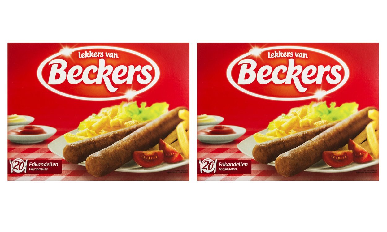 Beckers Frikandel Holländische Bratrolle 20 Stk. 70g Friteuse Grill Pfanne