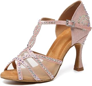 Danza Zapatos para Mujer Moda Boda Sandalias con Cristales L483