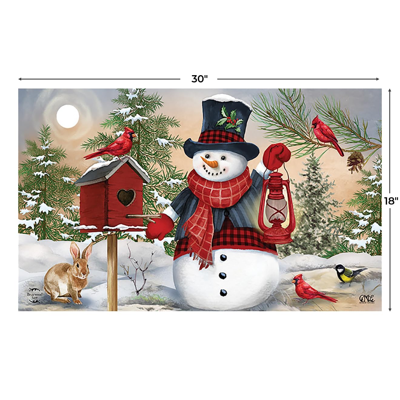 Briarwood Lane Snowman Doormat - Winter Decor -3 Briarwood Lane Snowman Doormat - Winter Decor -3