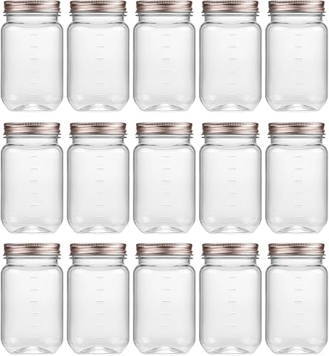 Vista 31 de Novelinks - Recipientes de plástico transparente (16 onzas)