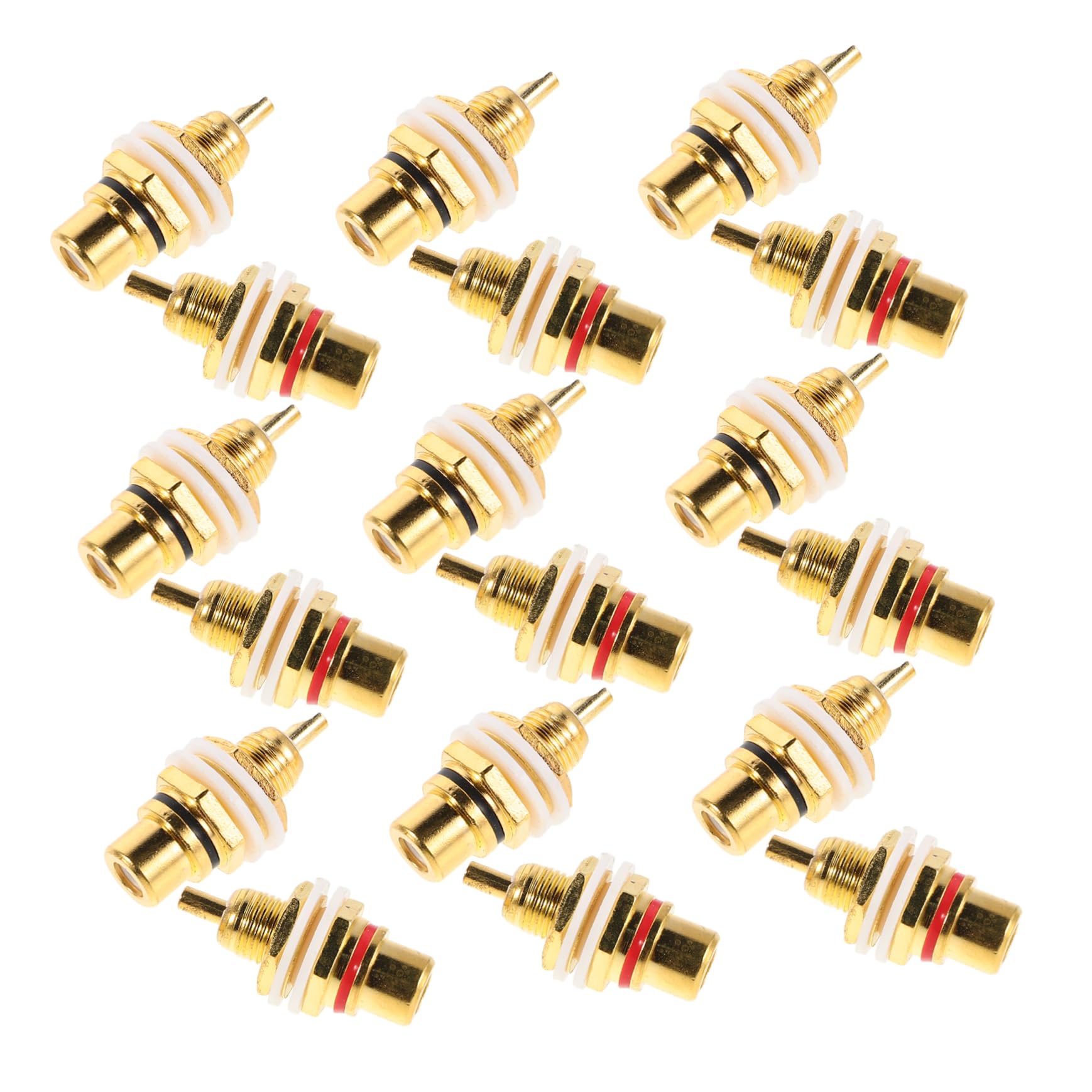 Conectores de horquilla de audio Mipcase de 20 piezas para altavoces y paneles 8