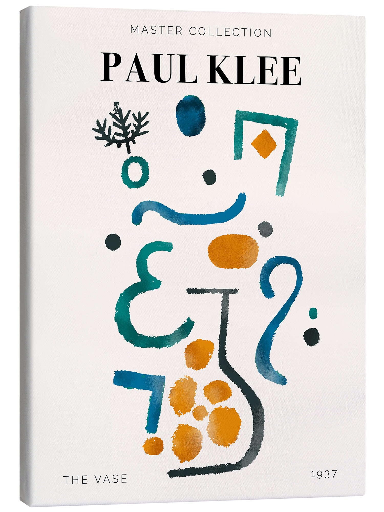 Posterlounge The Vase, 1937 Lienzo | 70 x 90 cm de Paul Klee Beige Cuadros Decoración para la pared