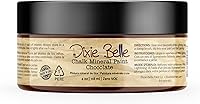 Vista 101 de Dixie Belle Paint Company - Pintura con acabado de tiza para muebles, color blanco lino (Drop Cloth), 8 fl oz, pintura mineral color blanco lino mate